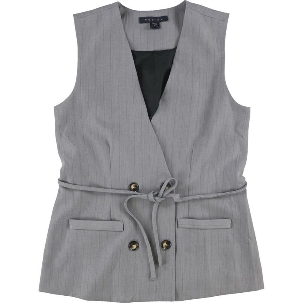 Tullea Womens Pin Stripe Outerwear Vest, NWT